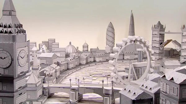 La ciudad de Londres de cartón de Chris Gilmour. Fuente: www.chrisgilmour.com/projects.php